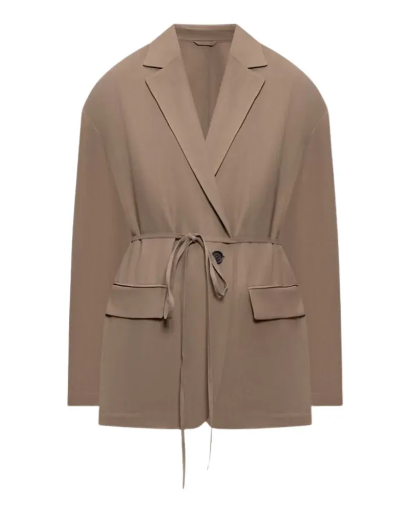 Brunello Cucinelli Jacke mit fallendem Revers - Nude Nude