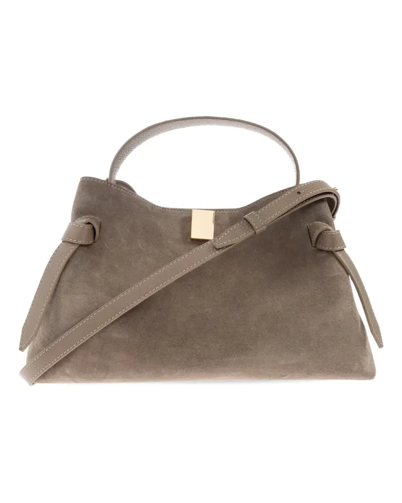 YUZEFI Gyoza suede tote bag - Braun Braun