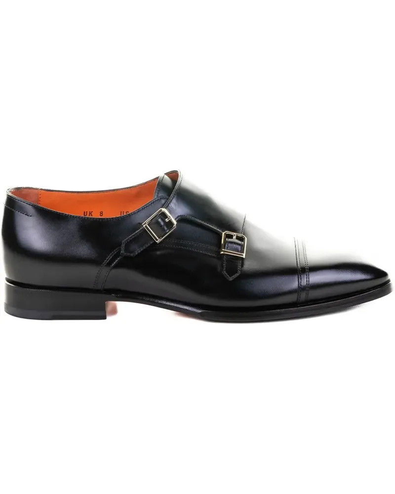 Santoni Klassische Monk-Schuhe - Schwarz Schwarz