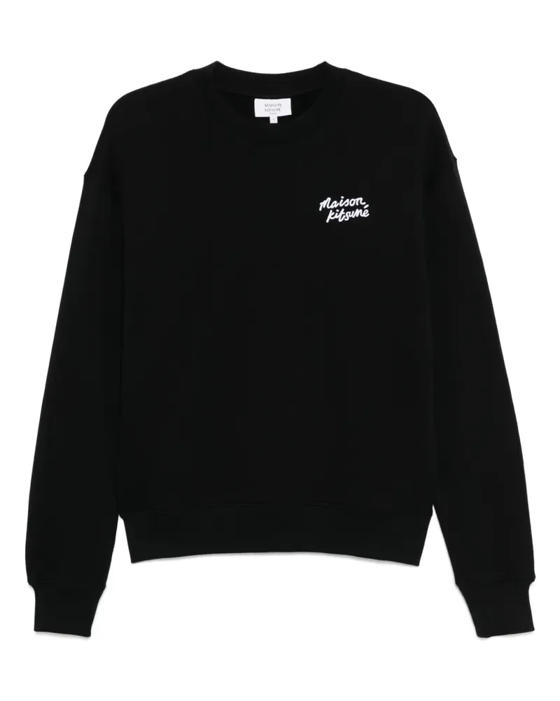 Kitsuné Handwriting Comfort Sweatshirt - Schwarz Schwarz