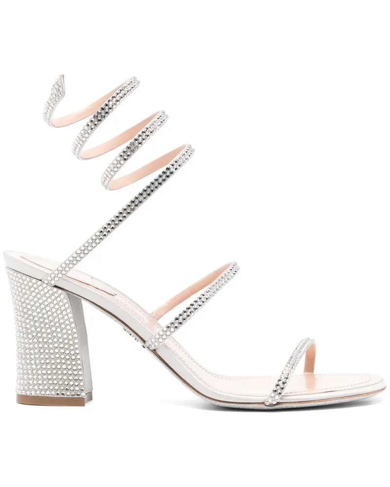 René Caovilla Cleo Sandalen 80mm - Grau Grau