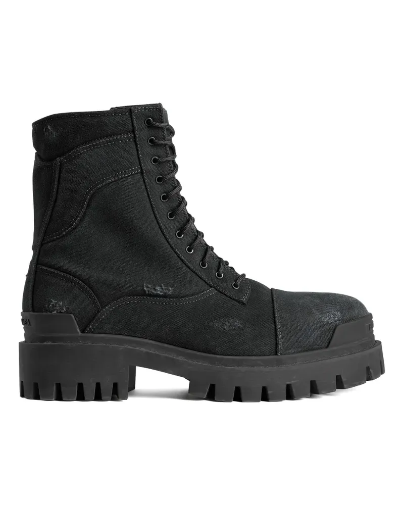 Balenciaga lace-up combat boots - Schwarz Schwarz