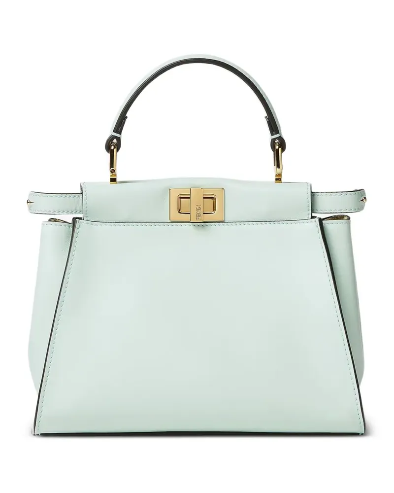 Fendi Peekaboo leather shoulder bag - Blau Blau