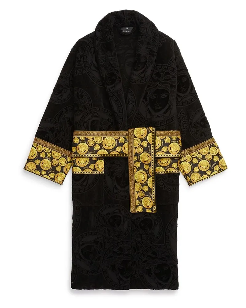 Versace Medusa Amplified cotton bathrobe Schwarz