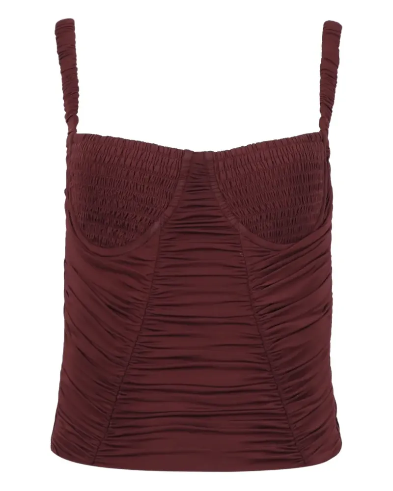Dion Lee smocked corset top - Rot Rot