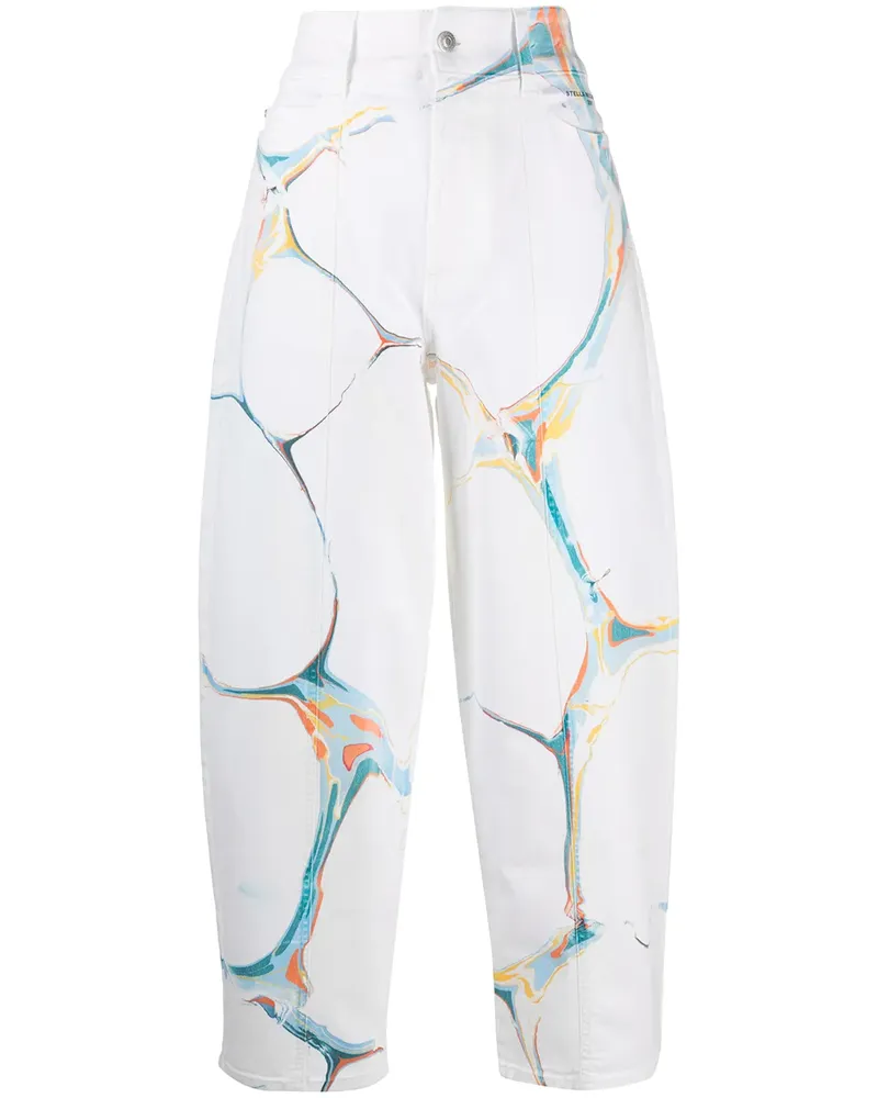 Stella McCartney Jeans mit Print - Weiß Weiß