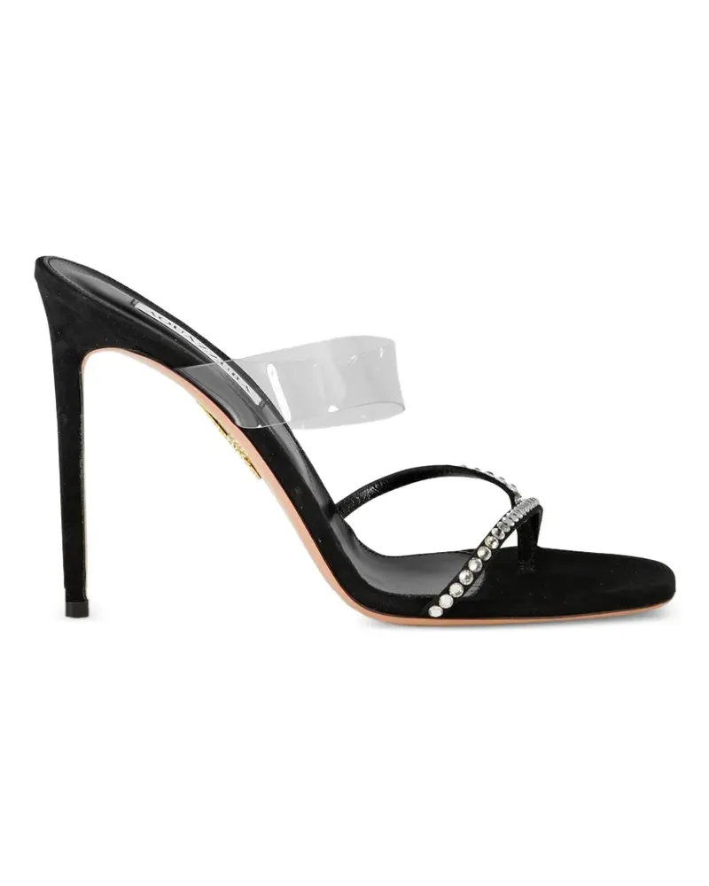 Aquazzura Movie rhinestone-strap sandals - Schwarz Schwarz