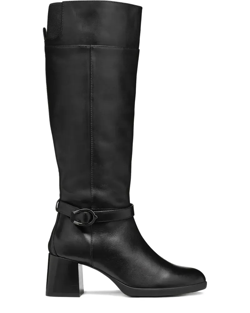 Geox Klassische Cowboystiefel 70mm - Schwarz Schwarz