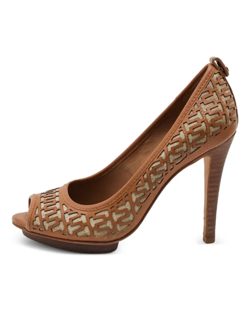 Tory Burch Regan peep-toe pumps - Braun Braun
