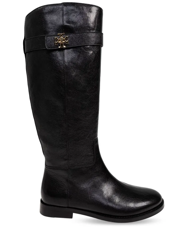 Tory Burch Kniehohe T Lock Stiefel - Schwarz Schwarz