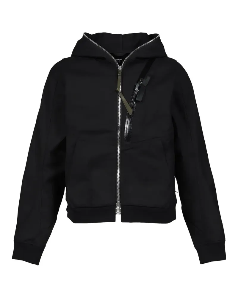 ACRONYM zip-up hooded jacket - Schwarz Schwarz