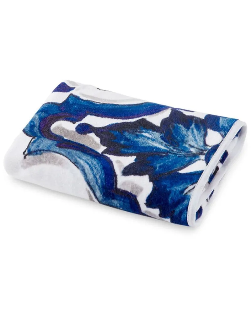 Dolce & Gabbana Handtuch mit Print - Blau Blau