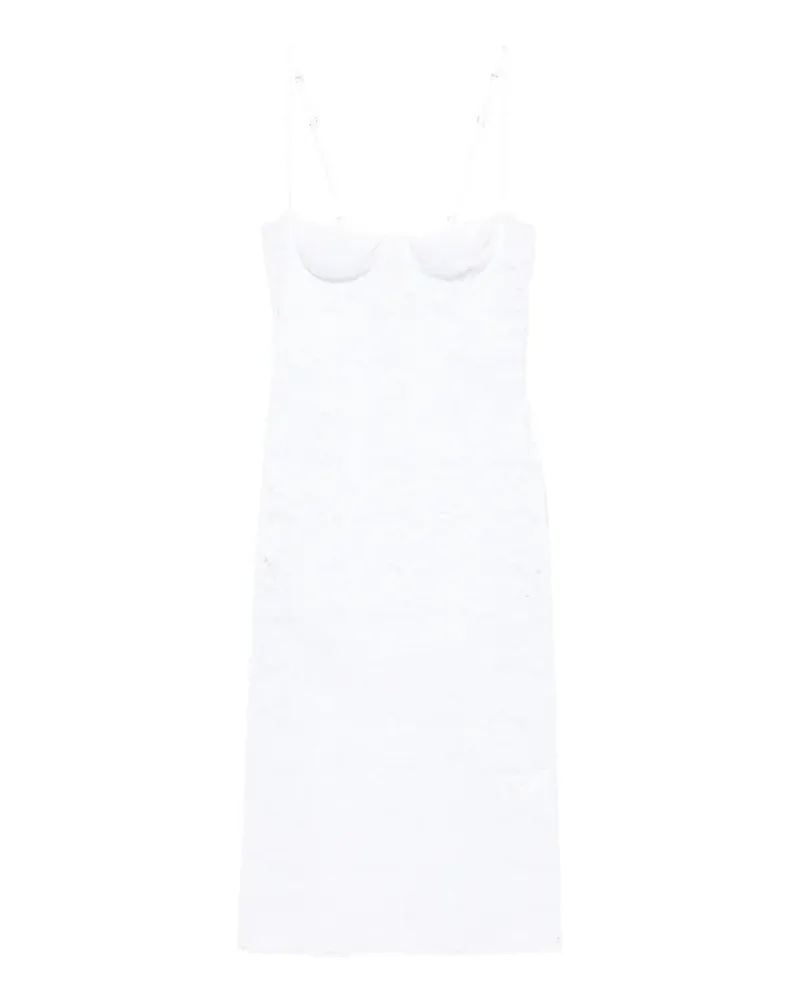 Oséree lace-overlay underwired dress - Weiß Weiß