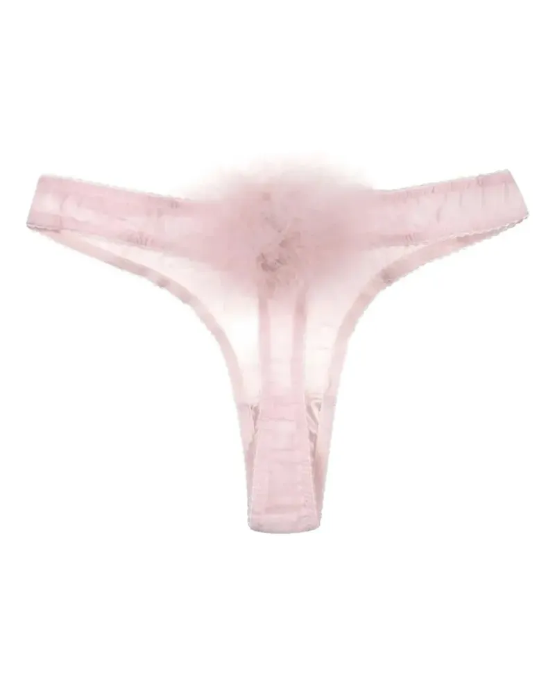 Gilda & Pearl Diana Tanga mit Pompons - Rosa Rosa