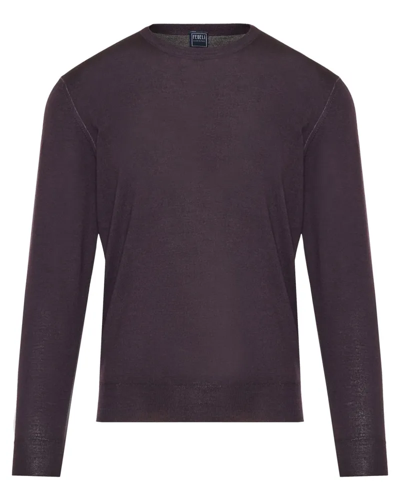 Fedeli Pullover mit Rundhalsausschnitt - Violett Violett
