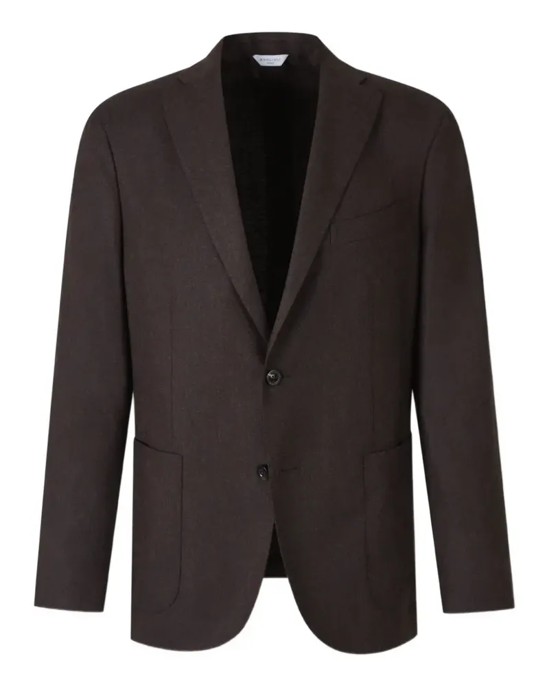 Boglioli notch-lapel wool blazer - Braun Braun