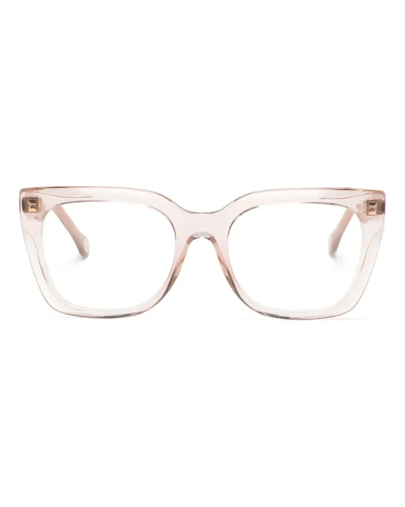 Carolina Herrera New York Brille mit Oversized-Gestell - Rosa Rosa