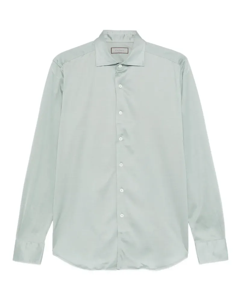 Canali long-sleeve shirt - Grün Grün