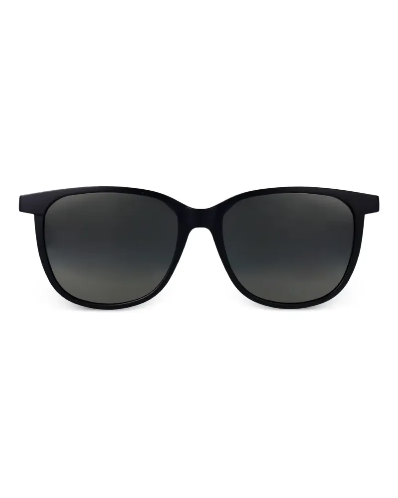 Maui Jim Sonnenbrille mit rundem Gestell - Schwarz Schwarz