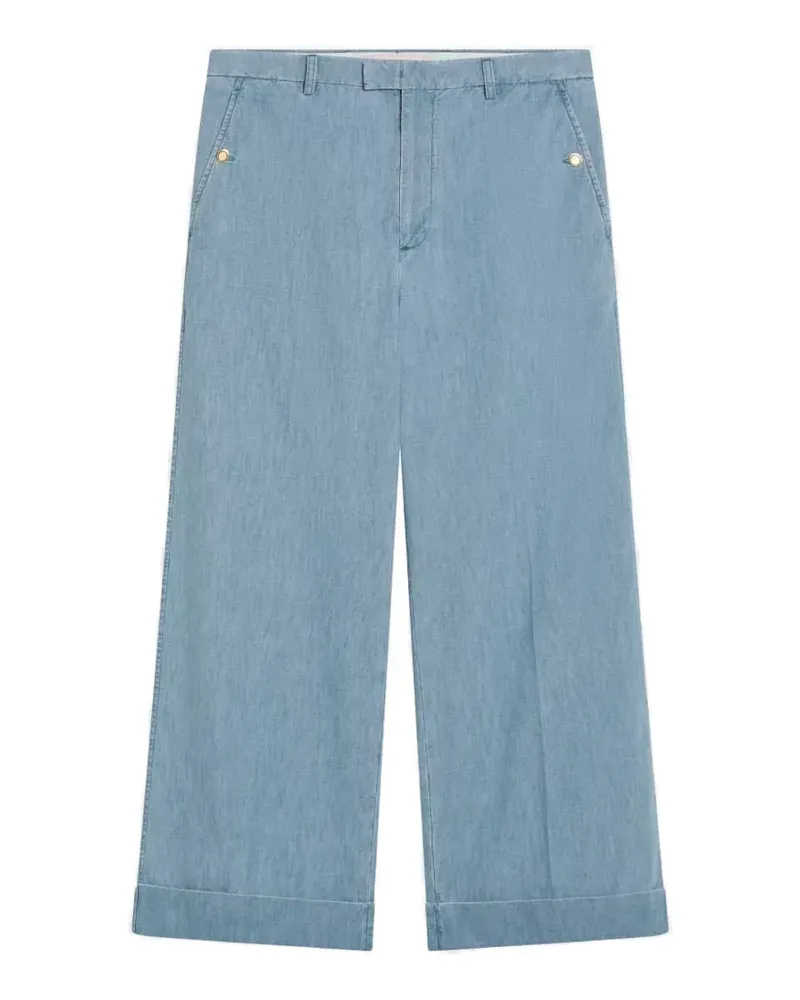 Valentino Garavani cotton wide-leg jeans - Blau Blau