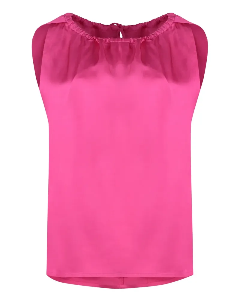 Yves Salomon Klassische Satinbluse - Rosa Rosa