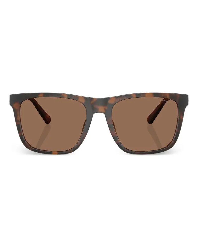 Coach C Hardware Sonnenbrille mit eckigem Gestell - Braun Braun