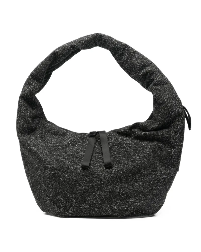 COTEetCIEL Reno Schultertasche aus Tweed - Schwarz Schwarz
