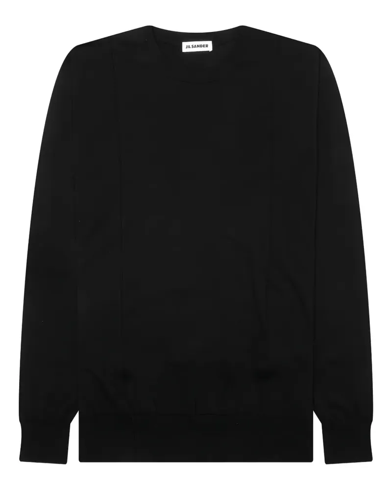 Jil Sander Pullover mit rundem Ausschnitt - Schwarz Schwarz