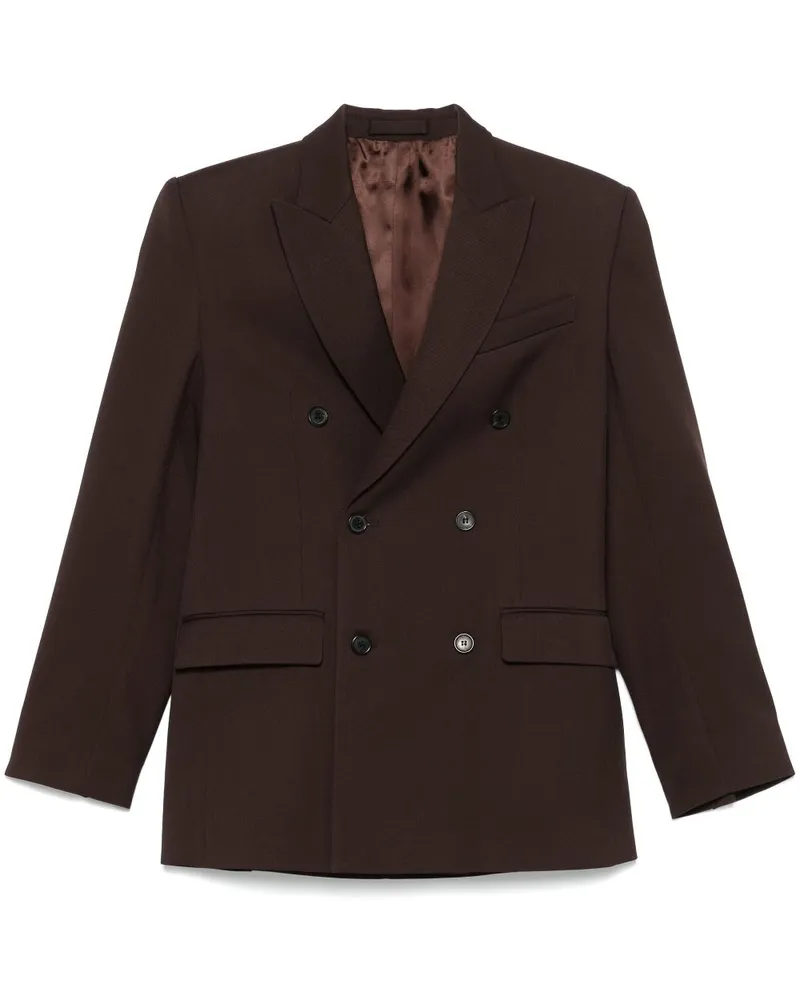 WARDROBE.NYC Doppelreihiger Blazer - Braun Braun