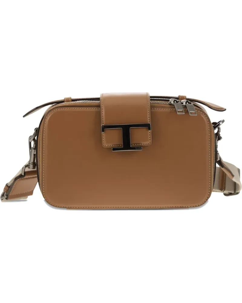 TOD'S Kameratasche mit Logo-Detail - Braun Braun