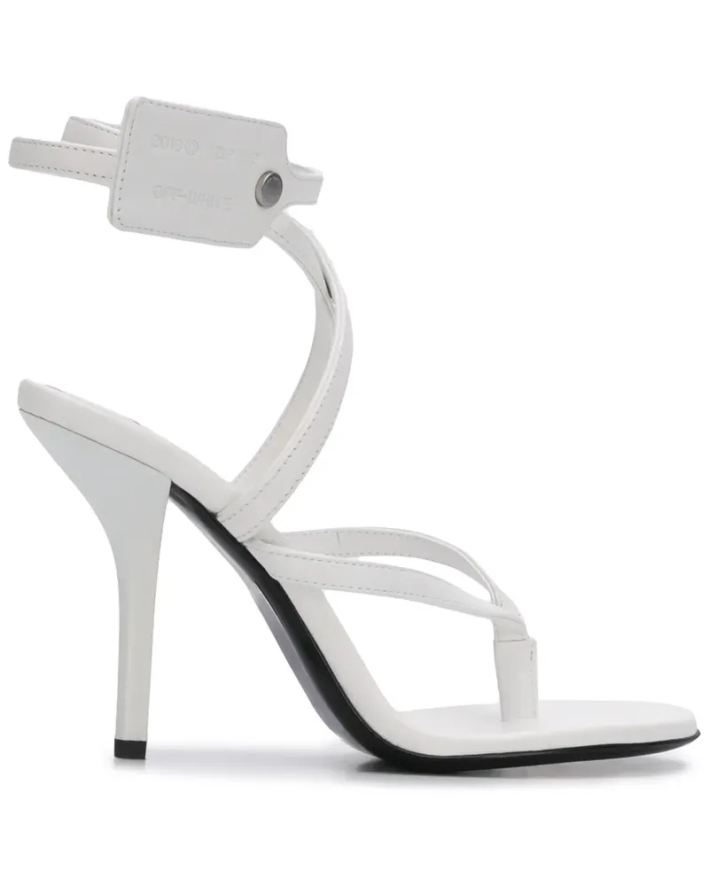 OFF-WHITE Sandalen mit Kabelbinder, 110mm - Weiß Weiß