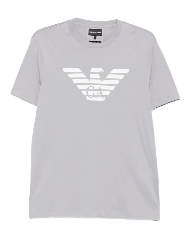 Emporio Armani T-Shirt mit Logo-Print - Grau Grau