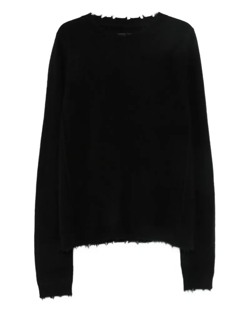 FREI-MUT frayed sweater - Schwarz Schwarz