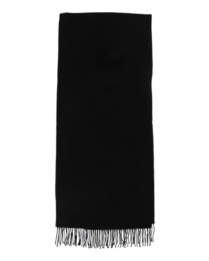 Emporio Armani Schal mit Fransen - Schwarz Schwarz
