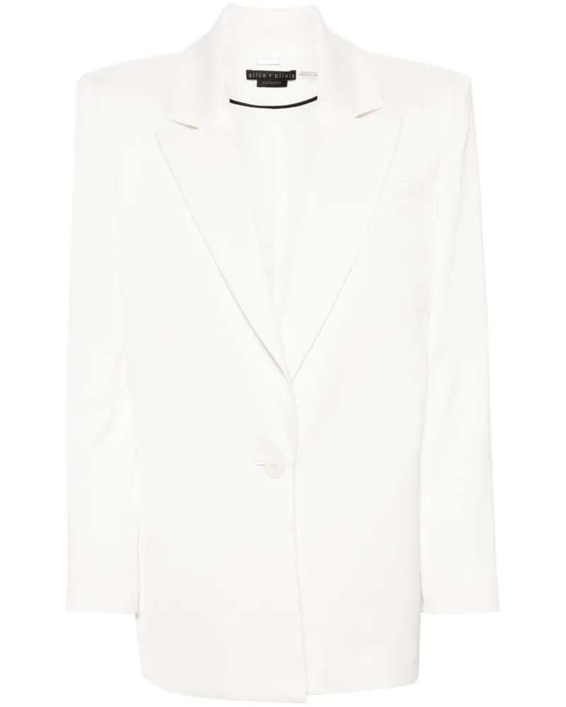 Alice + Olivia Einreihiger Colley Blazer Nude