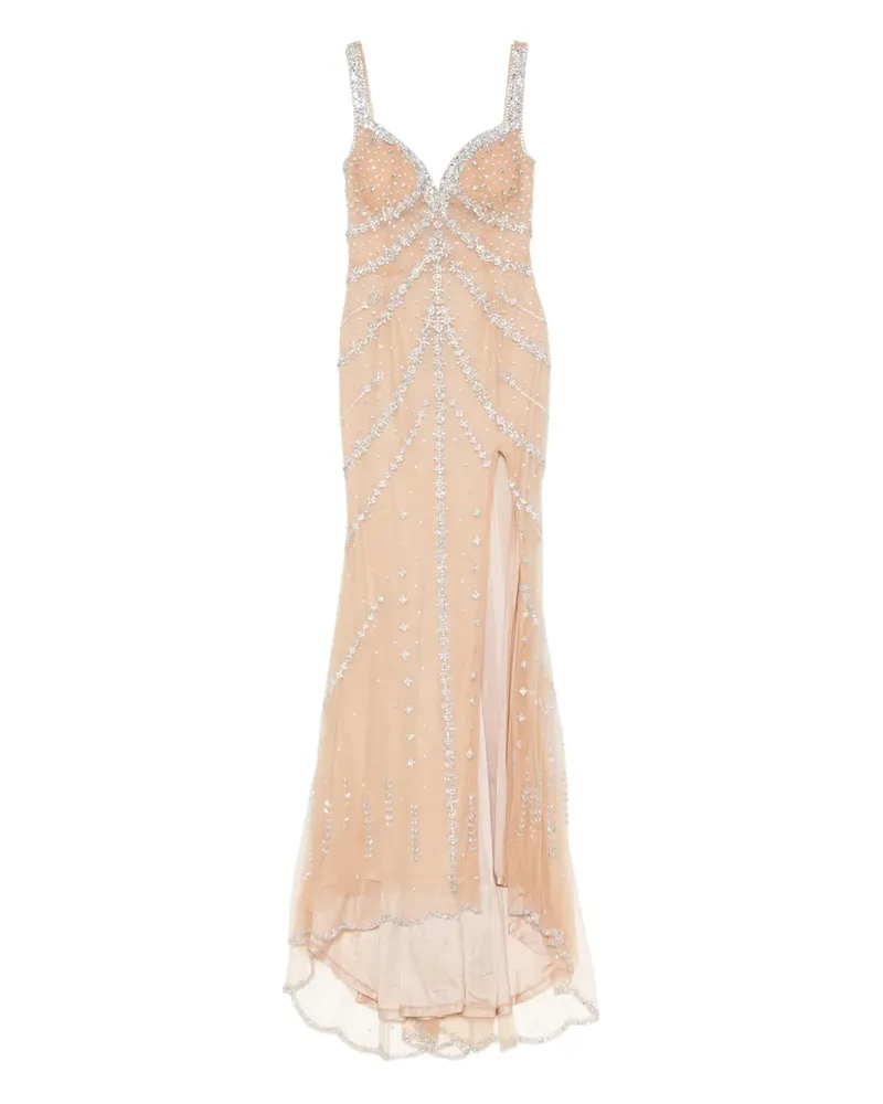 Holland & Holland Kleid mit Kristallen - Nude Nude