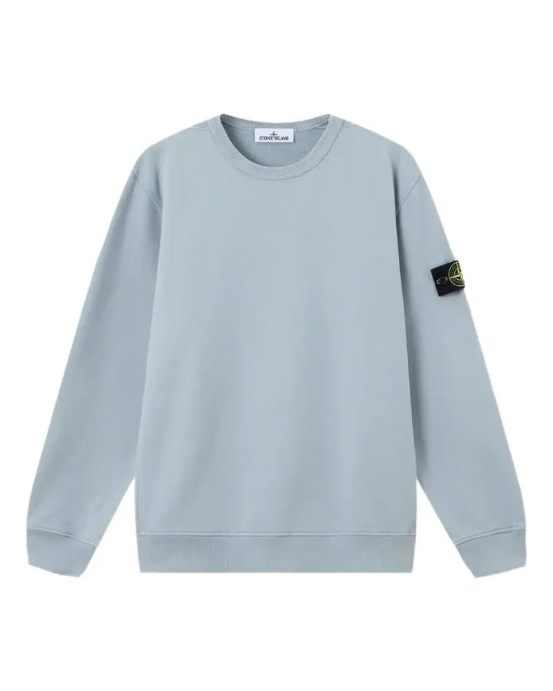 Stone Island Sweatshirt mit Kompass-Patch - Blau Blau