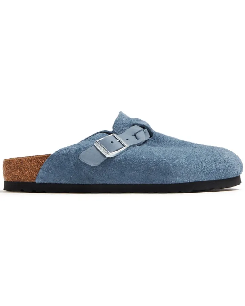 Birkenstock Mules aus Wildleder Blau