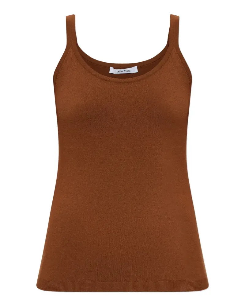 Max Mara Ärmelloser Pullover - Braun Braun