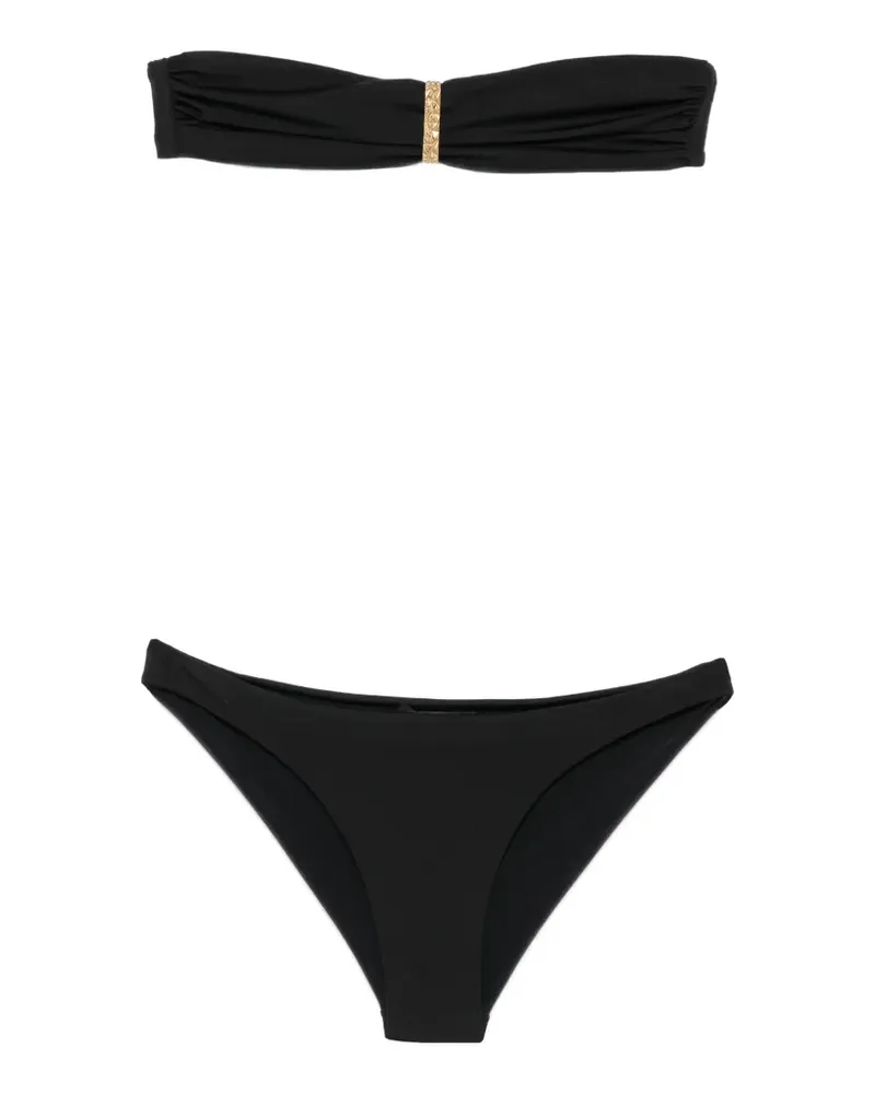 Balmain bandeau bikini - Schwarz Schwarz