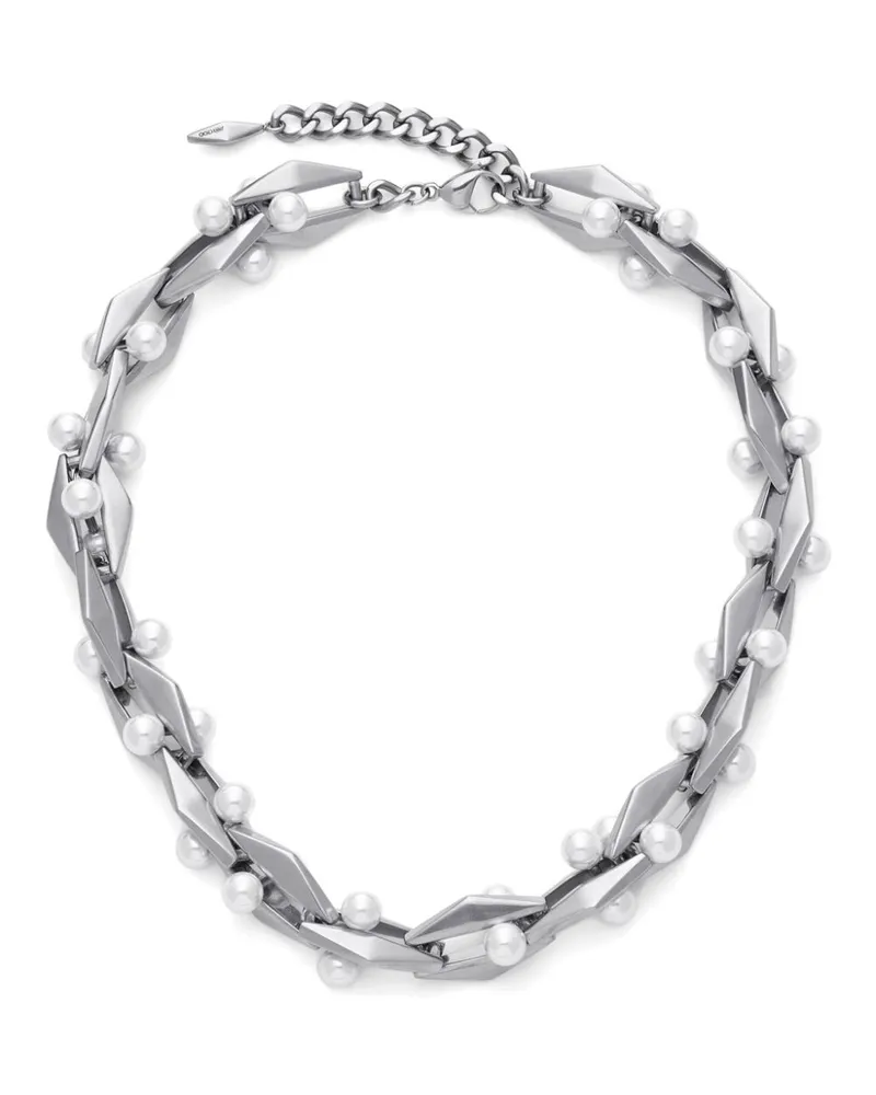 Jimmy Choo Diamond Halskette - Silber Silber
