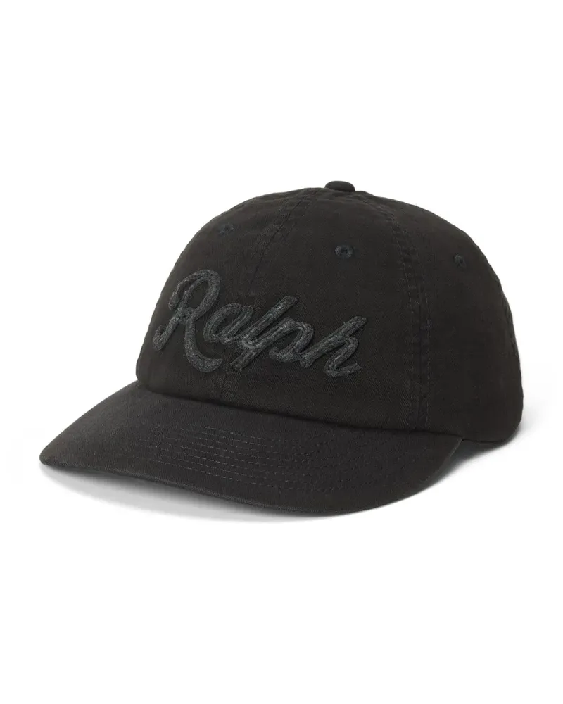 Ralph Lauren Baseballkappe mit Logo-Stickerei - Schwarz Schwarz