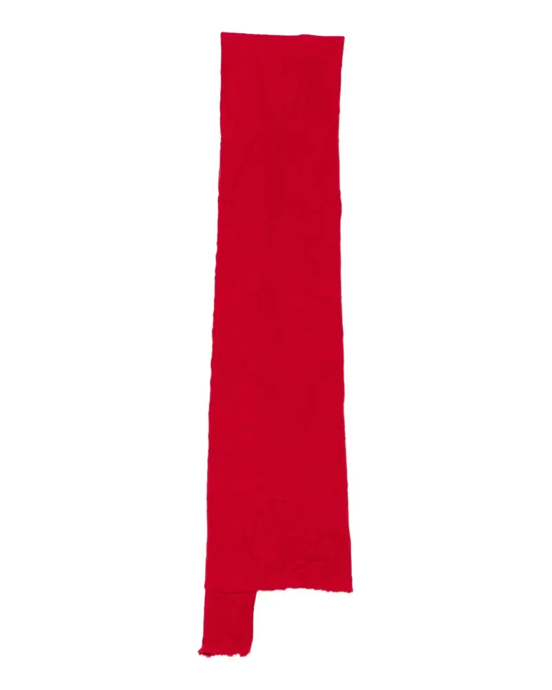 Maria Calderara Schal in Knitteroptik - Rot Rot