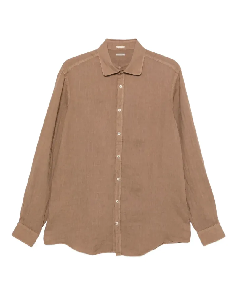 Massimo Alba long-sleeve button-up shirt - Nude Nude