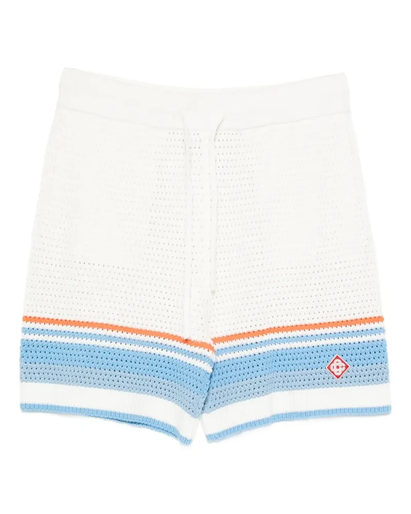 Casablanca Paris Gehäkelte Shorts - Weiß Weiß