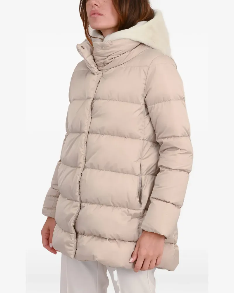 Herno beige quilted jacket - Nude Nude