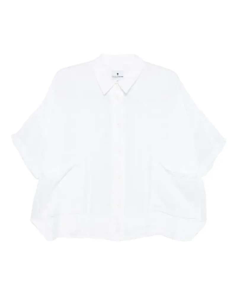 European Culture boxy pocket shirt - Weiß Weiß