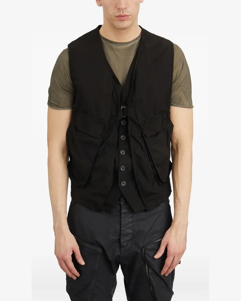 Masnada cotton gilet - Schwarz Schwarz