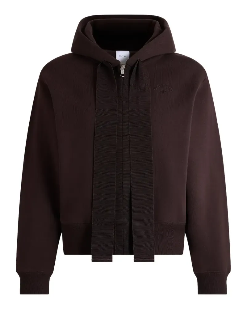 Patou zip-up drawstring hoodie - Braun Braun