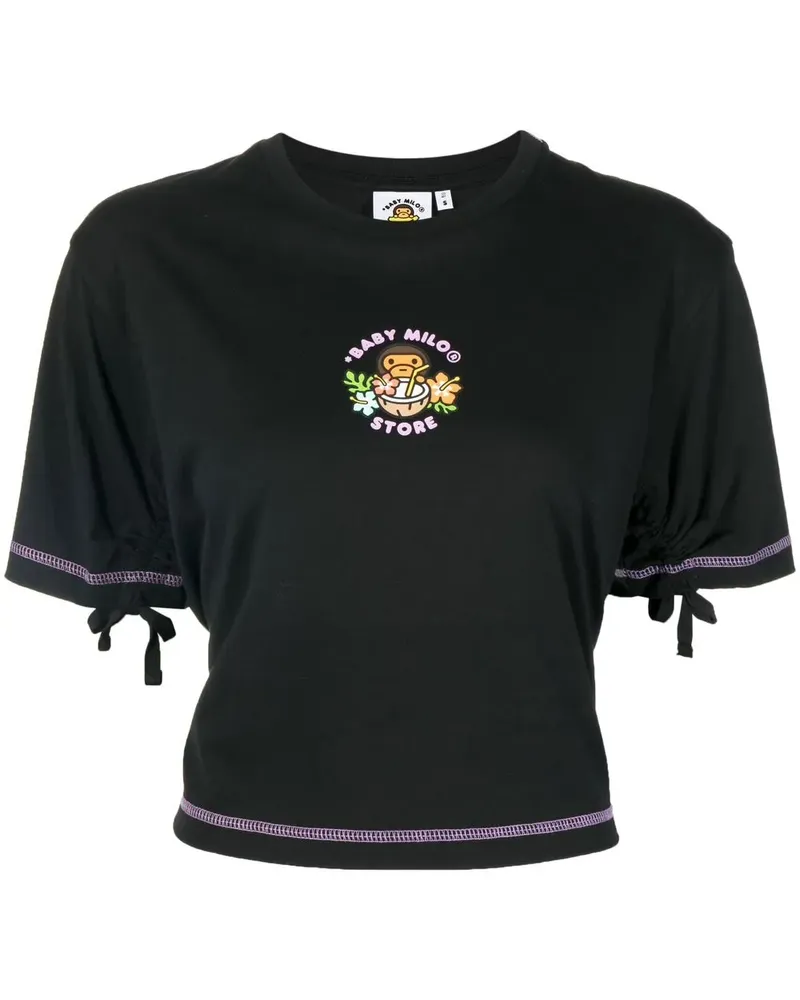 BAPE T-Shirt mit Logo-Print - Schwarz Schwarz